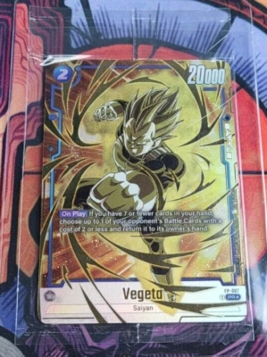 Vegeta FP-007 Gold Dragon Ball Fusion World Tournament Promo Prize Card SEALED - Image 1 of 4