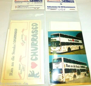 Churrasco Steak Berlin Stettnisch Bus Sticker Decal SD200 H0 1:87 Å - Picture 1 of 1