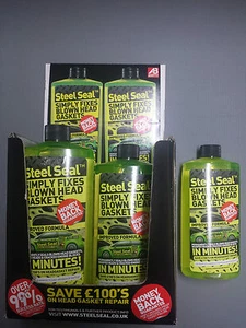 x1 STEEL SEAL-ENGINE BLOCK-HEAD GASKET REPAIR IN A BOTTLE *NEW* - Picture 1 of 1
