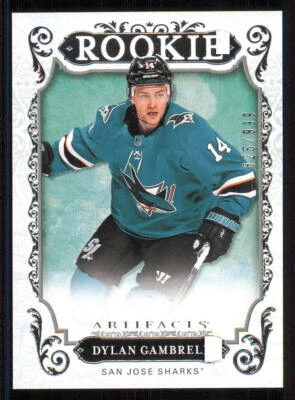 2018-19 Artifacts #169 Dylan Gambrell RC /999 - Image 1 of 2