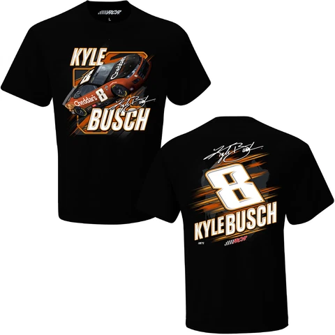 New Kyle Busch 2023 Cheddar's Blister Tech T-Shirt Black Cover