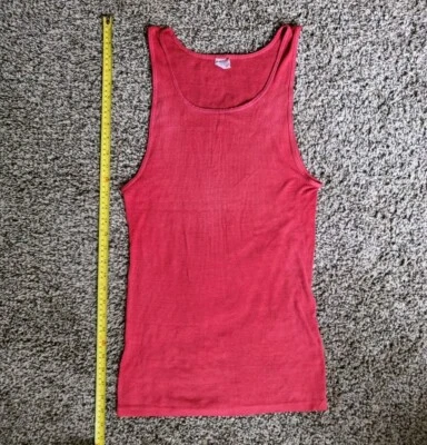 Camiseta sin mangas deportiva McGregor vintage roja XL hecha en EE. UU. puntada única Foto 1 de 4
