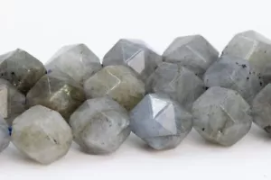 Labradorite Star Cut Faceted Grade A Genuine Natural Loose Beads 5-6/7-8/9-10MM - Picture 1 of 10