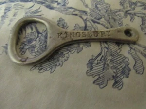 Vtg. Promo Kingsbury Brewing Co. Wisconsin Metal Church Key Bottle Opener - Picture 1 of 7