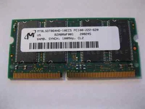 (Lot of 3) MT8LSDT864LHG-10EC5 PC100-222-620 64MB SYNCH 100MHZ CL2 ECC - Picture 1 of 1
