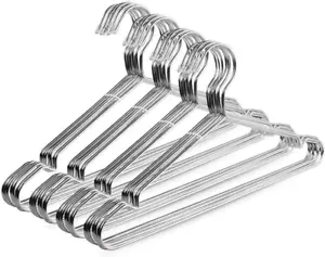 Wire Hangers 40 Pack Stainless Steel Metal Coat Hanger 16.5 Inch - Picture 1 of 12