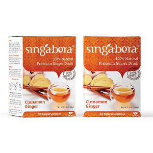 [SINGABERA] Natural Premium Ginger Drink Cinnamon Ginger Flavor 12Box @12Sachet