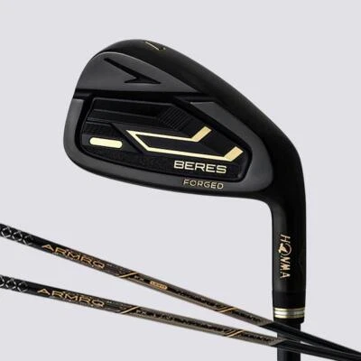 HONMA BERES 09 BLACK #6-11 IRON SET ARMRQ FX BLACK R-FLEX GRAPHITE MENS RH 2024 - Image 1 of 4