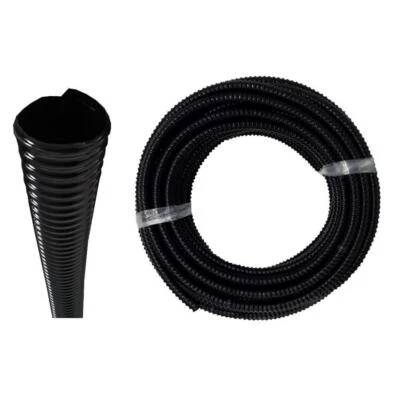 BEVO VERTRIEBS GMBH 5-30m Spiralschlauch 11/4 Zoll 32mm schwarz Saugschlauch Pumpenschlauch Ansaugsc