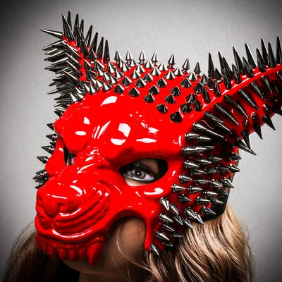 Steampunk Spike Halloween Men & Women Cosplay Costume Masquerade Wild Party Mask - Image 1 of 4
