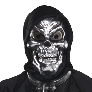 3D Skull Plastic Mask Skeleton Fancy Dress Up Halloween Adult Costume Accessory - Picture 1 of 1