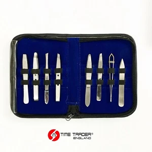 8pcs Stainless Steel Tweezer Set Beauty Maintenance Tweezers Tool Care Kit - Picture 1 of 2