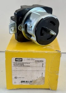 Hubbell CS8369 Twist Lock Receptacle 50A 250V 3 Phase 3 Pole 4 Wire Ground New - Picture 1 of 9