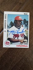 1990 BEST SIGNED ROOKIE CARD TONY EUSEBIO COLUMBUS MUDCATS HOUSTON ASTROS # 5