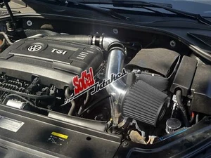 BLACK 2pc Air Intake kit and Filter for 2014-2016 VW Jetta GLI 2.0L L4 - Picture 1 of 1