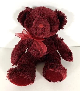 Russ Berrie Burgund Teddybär Zimt 20 cm sehr guter Zustand - Bild 1 von 7
