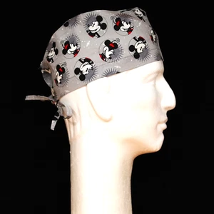 Disney Mickey Mouse on Gray Theme Scrub Hat - Picture 1 of 1