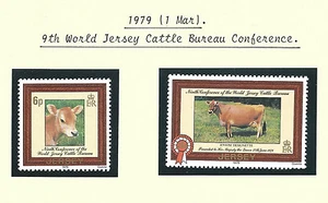 JERSEY QEII 1979 - 9th WORLD CATTLE CONFERENCE - Set of 2 Stamps - Mint MNH - Picture 1 of 1
