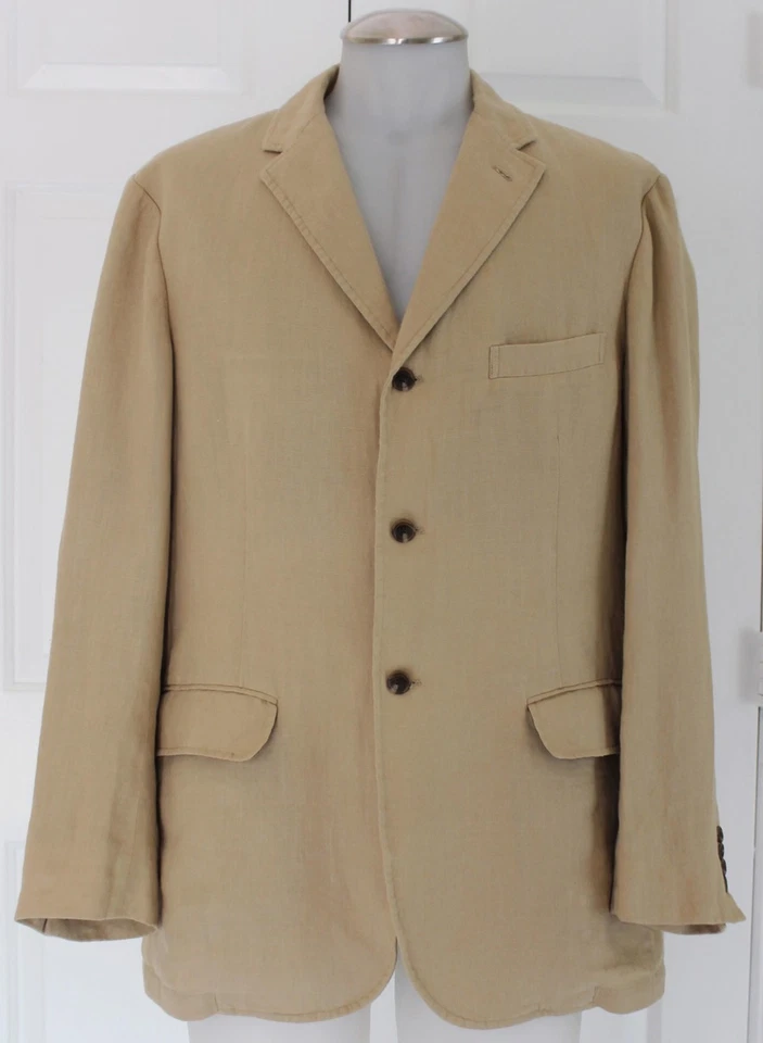 POLO RALPH LAUREN BEIGE LINO BLAZER / CHAQUETA / HOMBRE LG Foto 1 de 1