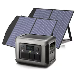 ALLPOWERS 1800W (3000W peak) Solar Generator 2 X 100W solar panel kit LiFePO4 - Picture 1 of 18