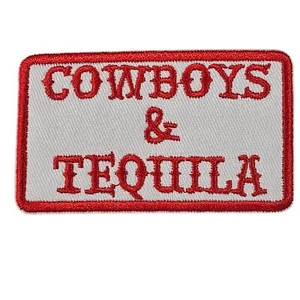 Cowboys & Tequila - Embroidered Patch - Picture 1 of 4