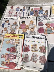 9 Vtg Little Girls Sewing Patterns Butterwick, Simplicity Etc… AS IS Lot 12 - Picture 1 of 10