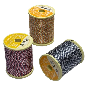 Kanagawa Patchwork 005 Silk Thread, 23 dtex 30x3, 20m, 3 Vibrant Patterns - Picture 1 of 8