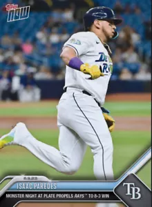 2023 Topps NOW MLB Monster Night at Plate 6.9.23 ISAAC PAREDES Digital - Picture 1 of 1
