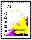 CANADA 1998 CANADIAN STYLIZED MAPLE LEAF MINT FV FACE 73 CENT MNG RARE STAMP