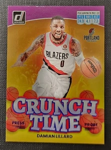 Damian Lillard 2022-23 Panini Donruss Crunch Time #13 Press Proof Blazers NBA - Bild 1 von 2