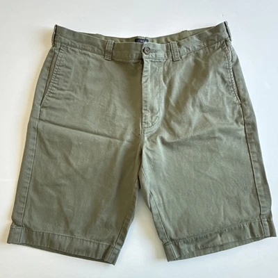 Pantalones Cortos Jcrew Rivington Para Hombre Talla 35 Oliva 10" Entrepierna Chino Foto 1 de 4