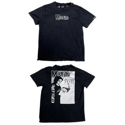 Camisa Misfits Para Hombres XL Negra Colmillos Gráficos Banda Camiseta Punk Rock Música Retro De Colección Foto 1 de 4