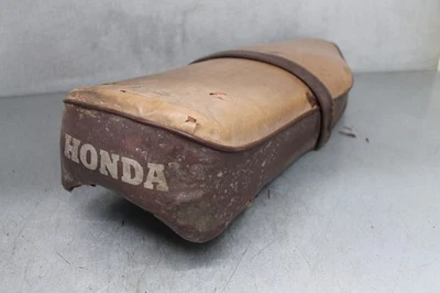 Asiento vintage Honda Cub 2 tonos marrón y tostado Foto 1 de 4