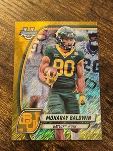 2024 Bowman U cromo oro brillo refractor/50 Monaray Baldwin #163 - Imagen 1 de 2