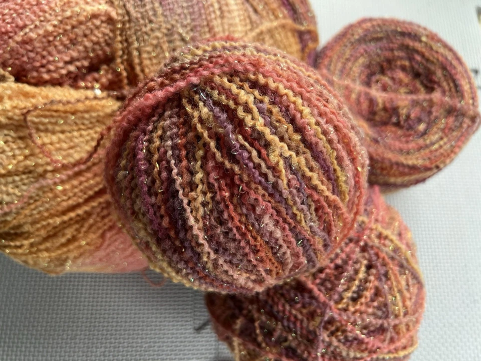 CHERRY TREE HILL OCEANIA dk Hand Dyed Yarn INDIAN SUMMER 100% Wool &lurex: Lot 2 - Image 1 of 4