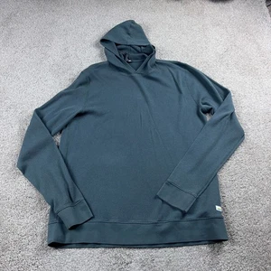 Vuori Hoodie Mens Extra Large Blue Waffle Pullover Training Performance Stretch - Picture 1 of 9