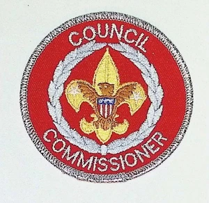 BSA Rat Kommissar Position Patch rot bestickt Merrowed Rand - Bild 1 von 3