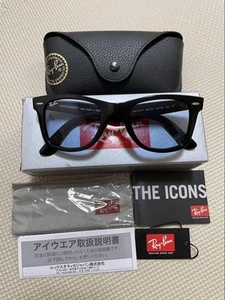 Ray-Ban Orb2140F Black Sunglasses 52 Size - Picture 1 of 9
