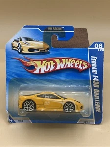 Hot Wheels 2010 Short Card Ferrari F430 Challenge gelb #152/214 - Bild 1 von 4