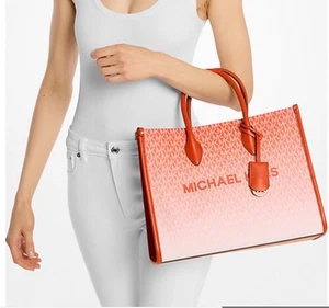 NEU Michael Kors Mirella große Ombré Logo Beuteltasche mit Riemen $ 558 - Bild 1 von 4