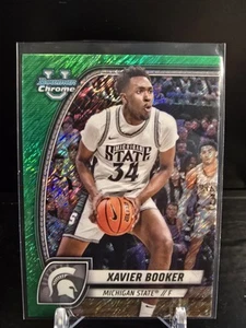 Xavier Booker Green Shimmer Refractor #ALT-9 | 2024-25 Bowman Chrome U - Picture 1 of 2