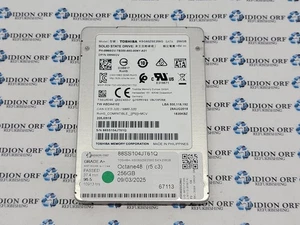 TOSHIBA 256GB 2.5" SATA SSD KSG60ZSE256G, Grade A+, SKU 20006 - Picture 1 of 2