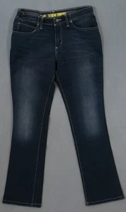 UL03465 **LEE** STRAIGHT LEG JEANS YOUTH sz18R (msr 28"x31") DARK BLUE - Picture 1 of 6