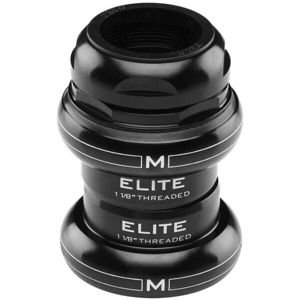 M Part Bicycle Elite 1 Inch Threaded 24 TPI Headset Black - EC30/25.4 EC30/27 MM - Image 1 of 1