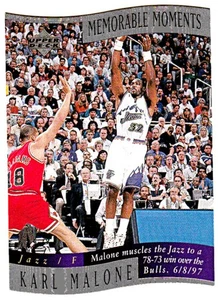 1997-98 UPPER DECK MEMORABLE MOMENTS #7 KARL MALONE Utah Jazz Basketball Card - Picture 1 of 1