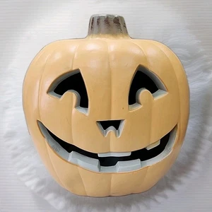 NEU Jack O' Lantern 21" Smiley Gesicht - vorbeleuchtet beleuchtet Dekoration - Bild 1 von 8