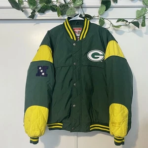 Chaqueta De Colección Para Hombres Nuez moscada Por CAMPRI Green Bay Packer Talla L Spellout - Imagen 1 de 10