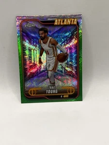 Trae Young Refractor 2025 Topps Chrome #82  - Picture 1 of 2