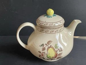 Johnson Bros Staffordshire Old Granite Fruit Sampler Teapot - Picture 1 of 6