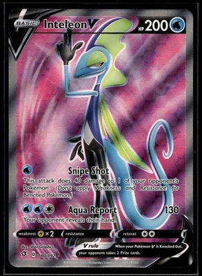 Inteleon V (Full Art) Ultra Rare SWSH02: Rebel Clash 180/192 NM - Image 1 of 2